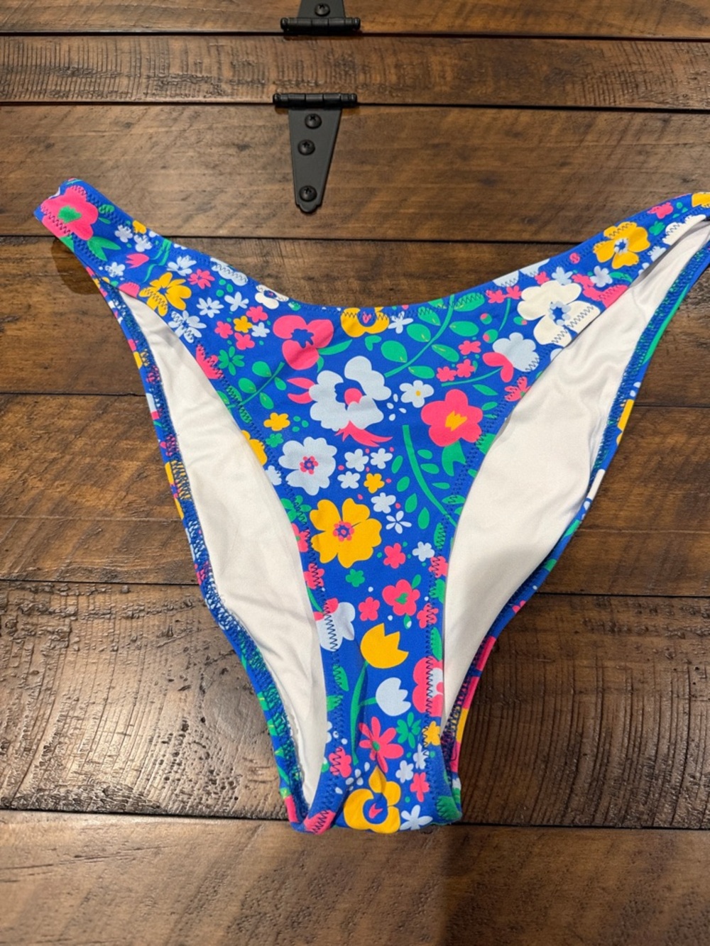 Blue Floral Women's Bikini Bottom